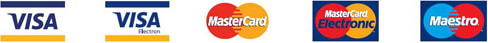 Cards visa, visa elektron, mastercard,  mastercard elektron, maestro